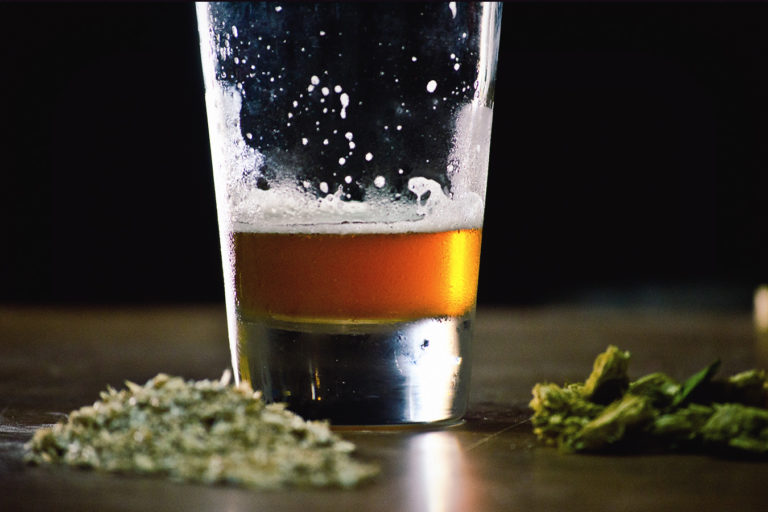 alkohol a konopí