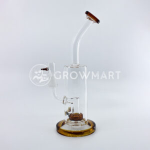 Honey bee oil skleněné bongo s percolatorem a oranžovými okraji 20 cm-4